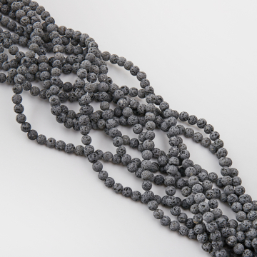 Lawa szara kulka gładka 6,5mm