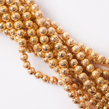 Lawa kulka platerowana złota 8,3-8,6mm