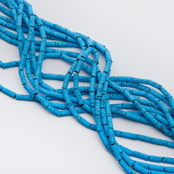 Lawa wulkaniczna lakierowana wałek niebieski 4x13mm