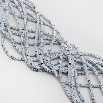 Lawa wulkaniczna lakierowana wałek biały 4x13mm