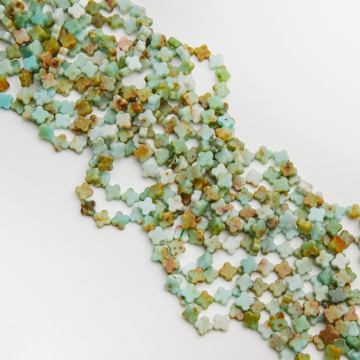 Amazonit koniczyna marokańska 8mm