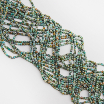 Turkus afrykański kostka fasetowana 3mm