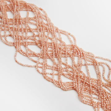 Cyrkonia kostka fasetowana szampańska 2,5mm Cyrkonia kostka fasetowana szampańska 2,5mm