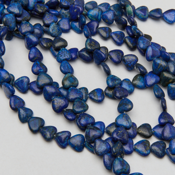 Lapis lazuli serce gładkie 10,5mm