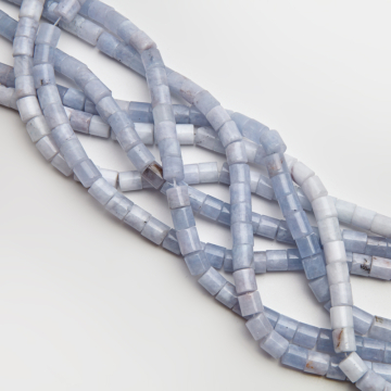 Agat lawendowy walec gładki 8,5x8,5mm