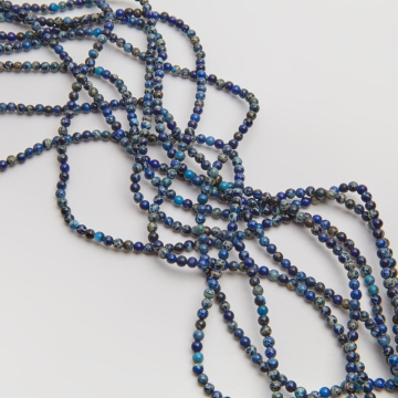 Jaspis cesarski kulka gładka granatowa 4,5mm