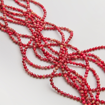 Jaspis cesarski kulka gładka czerwona 4,5mm