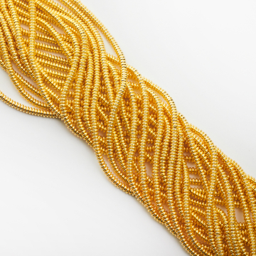 Hematyt platerowany dysk gold 2x4,5mm