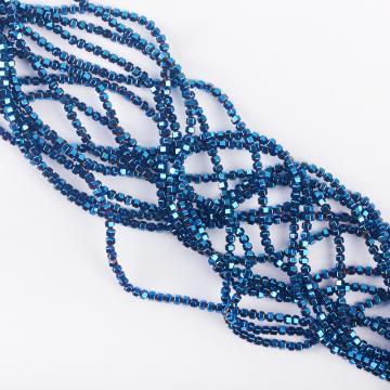 Hematyt platerowany baryłka heliotrope 3mm