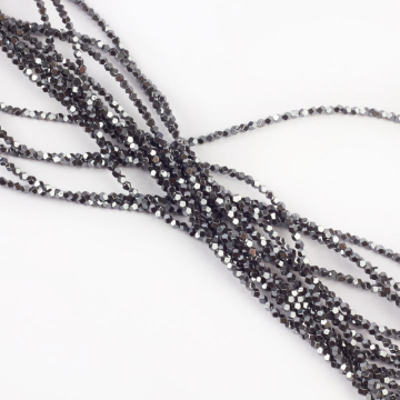 Hematyt platerowany kulka 8cut natural 3mm