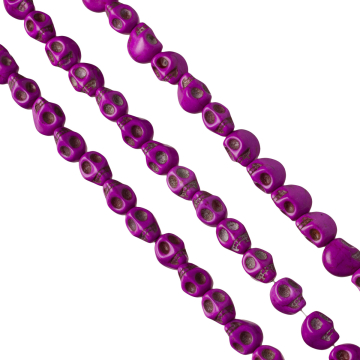 Howlit czaszka 12mm fioletowa