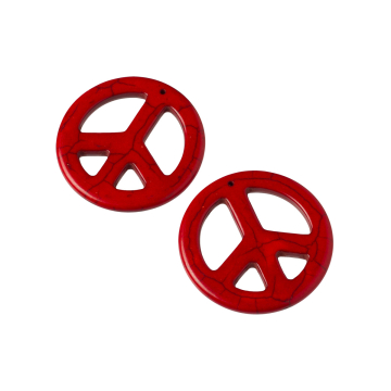 Howlit pacyfka zawieszka  czerwona 45mm