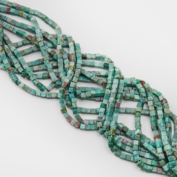 Amazonit rosyjski kostka gładka 4,5x4,5mm