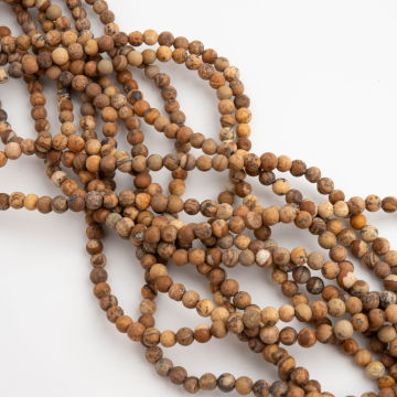 Jaspis krajobrazowy kulka matowa 4mm