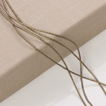 Hematyt platerowany słupek okrągły mat olive 3x1,5mm