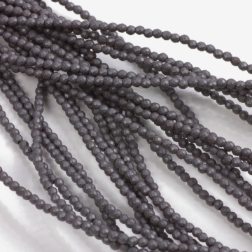 Hematyt platerowany kulka fasetowana mat natural 2mm