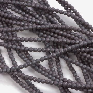 Hematyt platerowany kulka fasetowana mat natural 3mm