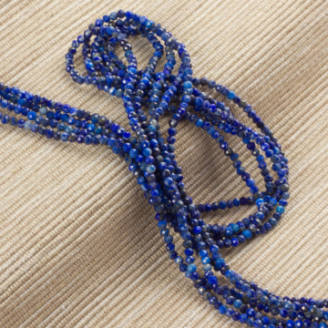 Lapis lazuli kulka fasetowana 2,5mm