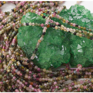 Turmalin kulka fasetowana 2mm