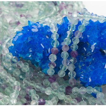 Fluoryt kulka fasetowana 3-3,5mm