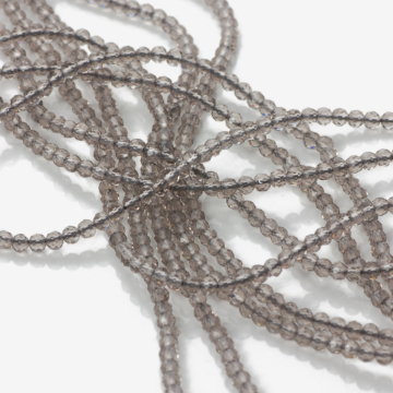 Kryształ górski dymny kulka fasetowana 2mm