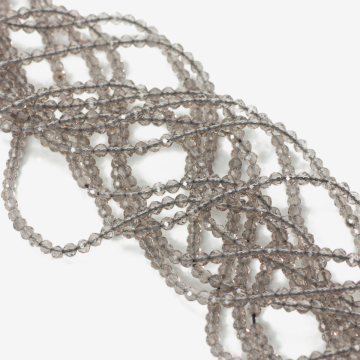 Kryształ górski dymny kulka fasetowana 2,5mm