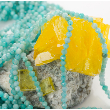 Amazonit kulka fasetowana 3mm