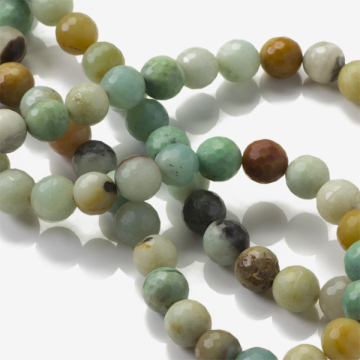 Amazonit kulki fasetowane 10mm