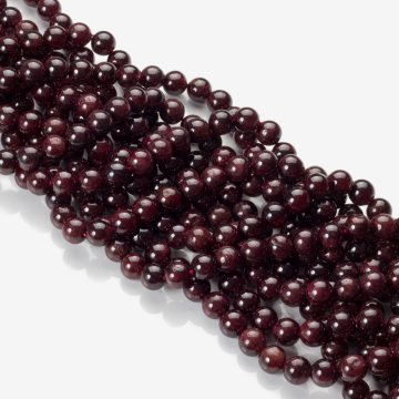 Granat kulka gładka 8mm