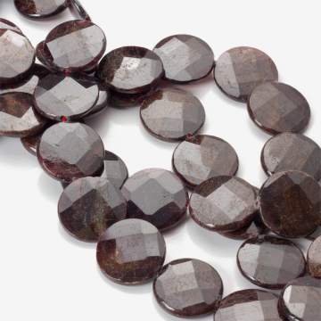 Granat krążek fasetowany 20mm