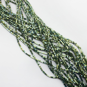 Hematyt kostka płaska emerald 2x2mm