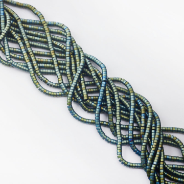 Hematyt krążek płaski mat emerald 4x2mm