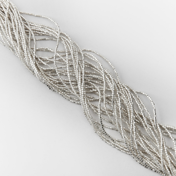 Hematyt przekładka baryłka light silver mat 2mm