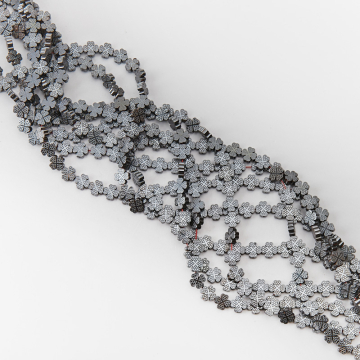 Hematyt przekładka czterolistna koniczyna ozdobna natural 8mm