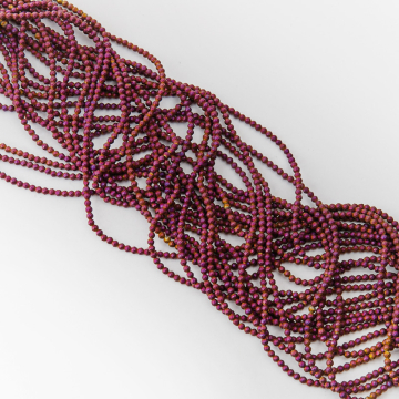 Hematyt kulka fasetowana volcano mat 3mm