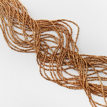 Hematyt walec kanciasty bronze 2mm