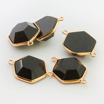 Onyks oktagon w okuciu łącznik 34mm Onyks oktagon w okuciu łącznik 34mm