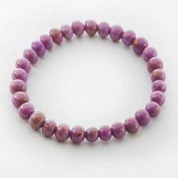 Bransoletka na gumce z fosfosyderitu 17cm