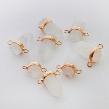 Kryształ górski zawieszka grot w okuciu 21mm