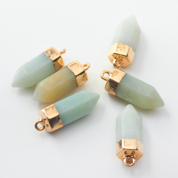 Amazonit zawieszka grot w okuciu  20,5-21mm