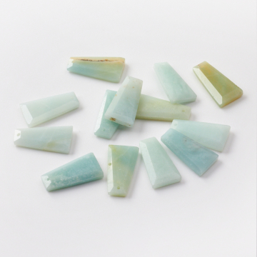 Amazonit zawieszka trapez fasetowany 24-26mm