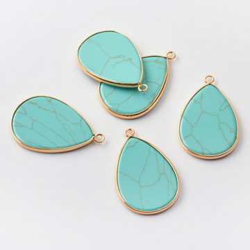 Magnezyt zawieszka płaska łezka w okuciu 40mm