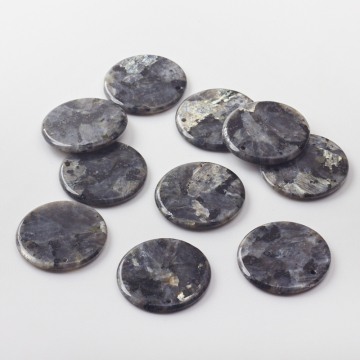 Larvikit zawieszka krążek płaski 30mm