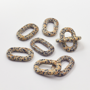 Jaspis dalmatyński zawieszka ogniwo 40x25mm