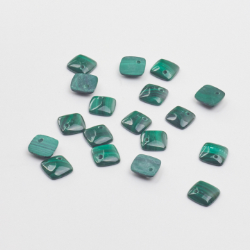 Malachit kwadrat zawieszka 12,5x12,5mm
