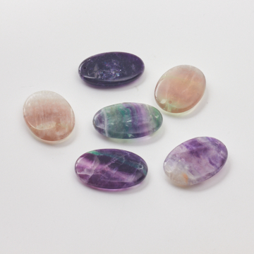 Fluoryt owal zawieszka 35mm