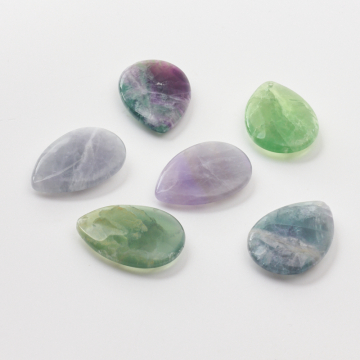 Fluoryt łezka zawieszka 35mm