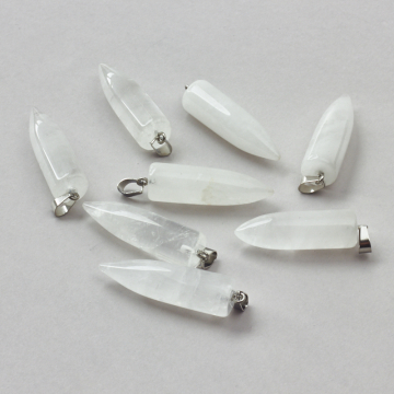 Kryształ górski zawieszka grot okrągły 50mm