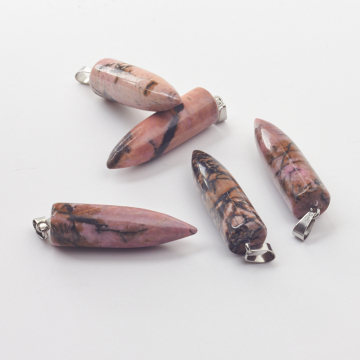 Rodonit zawieszka grot okrągły 50mm