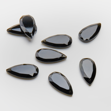 Onyks łezka fasetowana zawieszka 25x13mm